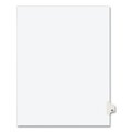 Avery Dennison Numerical Index Tab-23, 8-1/2 x 11", White, PK25 01023